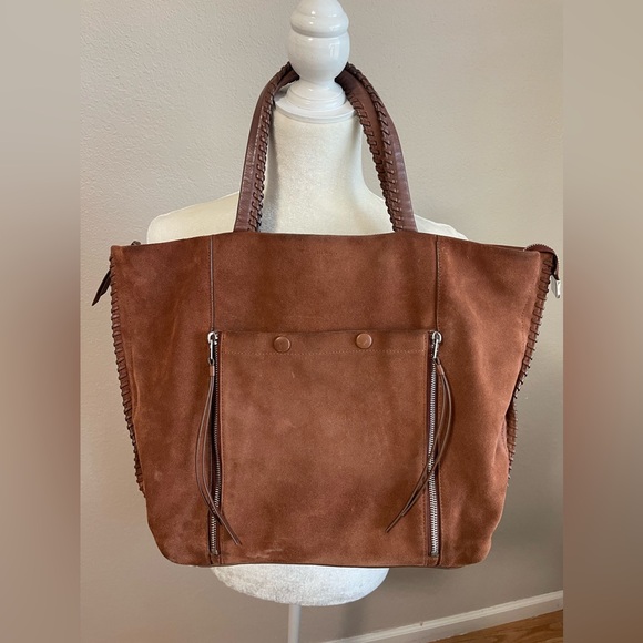 All Saints large suede tote bag - Picture 3 of 13